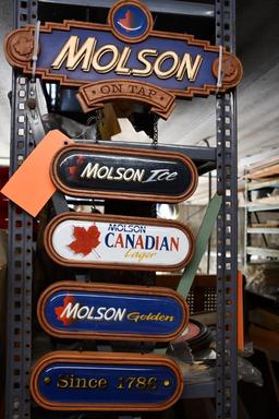 MOLSON ON TAP SIGN, 30" X 18"