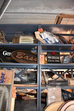 (2) GRAY METAL SHELVING UNITS, NO CONTENTS, 18" X 36" X 75"T, DELAYED REMOVAL