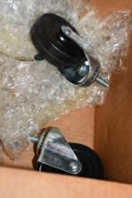 CASTERS (5) LARGE W/HARDWARE