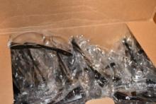 BOX OF DISPOSABLE SAFETY GLASSES