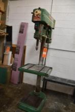 Powermatic Drill Press, Model 1200, s/n 66-589, 18" x 15-1/2" T-Slot Table, Variable Speed Head