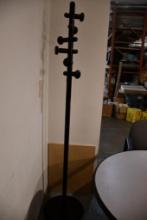 6 HOOK COAT RACK, BLACK, 71"H