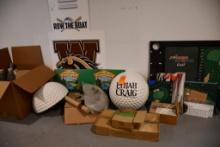 SPINNER SPORTS GOLF TOP & ALL ACCESSORIES IN AREA, 1/2 GOLF BALL