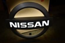 NISSAN DISPLAY LIGHT W/BOX, 27"H X 29"W