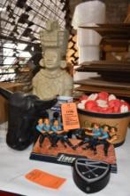 AD DISPLAYS: KAHLUA STATUE, LIBERTO, NIKE GOLF, BUD LIGHT PHONE BOOTH, CROWN ROYAL APPLE,