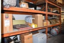 CONTENTS OF LOWER 3 SHELVES OF BOTH UNITS: MOLDS, FORMS, MISC.