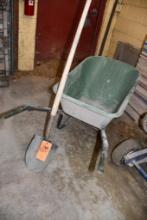 FORT DEEP RESERVOIR, GREEN PLASTIC, TIRE NEEDS AIR W/SPADE