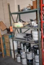 METAL SHELVING UNIT W/4 SHELVES, NO CONTENTS!, 72"H X 36"W X 18"D