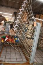 12 SHELF ADJUSTABLE METAL MESH DRYING RACK, 3" CASTERS, 65"H X 78"W X 44"D