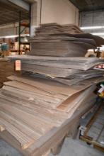(1) SKID ASSORTED FLATTENED LARGE CARBOARD BOXES, CARDBOARD DIVIDERS