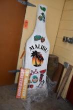 6'T MALIBU RUM URETHANE DISPLAY BOTTLE W/STAND & HARDWARE