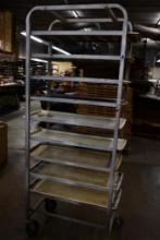 10 TIER BAKERY TRAY CART, 5" CASTERS, 70"H X 27"L X 15"W