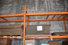 (3) SECTIONS ASSORTED CARDBOARD, LIDS, DIVIDERS IN 1ST & 2ND SECTION OF PALLET RACKING