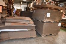 (3) SKIDS IN FRONT OF PALLET RACK: ASSORTED BOXES, LIDS, DIVIDERS