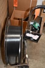 (2) BOXES: POLYPROPYLNE STRAPPING, CRIMPER, CLASPS, STRAPPING RATCHET, BANDING CART
