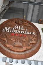 OLD MILWAUKEE SIGN, APPROX. 4'H X 3'W