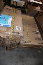 (2) BOXES PRISM FRAME 18' X 48" POOL SET W/INSTRUCTIONS, LADDER, FRAMES, CONNECTORS, COVER,