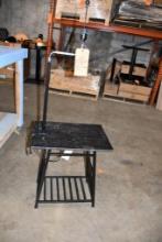 BLACK ACCENT LAMP STAND W/USB PORT, NO SHADE, TABLE 14"W X 20"D X 58"H