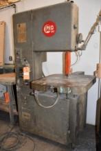 (1975) Grob 18" Vertical Band Saw, Model 4V-18, s/n 2409, Tilting Table, Blade Welder, Work Lamp