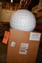 (4) STYROFOAM GOLF BALLS IN BOX, 16" DIA, IN 1/2 SECTIONS