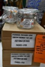 PERNOD RICARD JAMESON CONDIMENT TRAY JARS, 11 TOTAL
