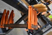 (5) JORGENSEN 12" BAR CLAMPS WITH 8" THROATS