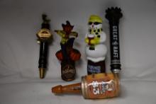 (5) TAP MARKERS: WINTER ALE, JACKS PUMPKIN, SM MICHELOB, GREAT RAFT, SM 83 LAGER