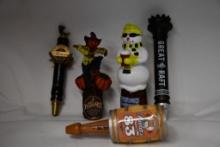 (5) TAP MARKERS: WINTER ALE, JACKS PUMPKIN, SM MICHELOB, GREAT RAFT, SM 83 LAGER