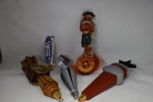 (5) TAP HANDLES: SUN DOB, HEFEWEIZEN, SOULARD, BUD LIGHT SURFER, BUD LIGHT CARDINALS