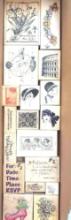 (18) MISC. RUBBER STAMPS: IRIS, INVITES, REJOICE, ETC.