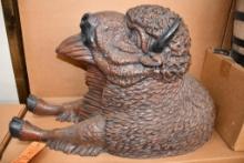 BUFFALO 3' RIGID URETHANE FOAM WALL HANGING, NIB