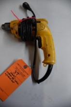 DEWALT CORDED 3/8" DRILL WITH CHUCK KEY