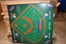TABLE TOP SPINNER BASEBALL SPORTS GAME BOARD, 29" X 30"