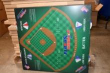 TABLE TOP SPINNER BASEBALL SPORTS GAME BOARD, 29" X 30"