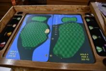 COMPLETE GOLF SPINNER TABLE W/LEGS, NIB WITH GRAPHICS
