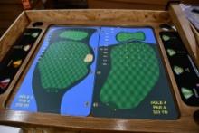 COMPLETE GOLF SPINNER TABLE W/LEGS, NIB WITH GRAPHICS