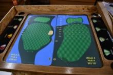 COMPLETE GOLF SPINNER TABLE W/LEGS, NIB WITH GRAPHICS