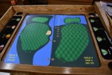 COMPLETE GOLF SPINNER TABLE W/LEGS, NIB WITH GRAPHICS
