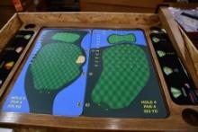 COMPLETE GOLF SPINNER TABLE W/LEGS, NIB WITH GRAPHICS