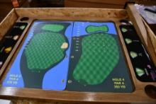 COMPLETE GOLF SPINNER TABLE W/LEGS, NIB WITH GRAPHICS