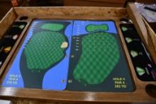 COMPLETE GOLF SPINNER TABLE W/LEGS, NIB WITH GRAPHICS