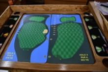 COMPLETE GOLF SPINNER TABLE W/LEGS, NIB WITH GRAPHICS