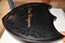 DOM PERIGNON DOUBLE SIDED HANGING SIGN, 19" X 21"