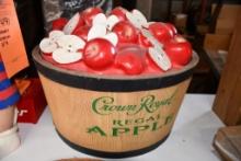 CROWN ROYAL REGAL APPLE DISPLAY BARREL