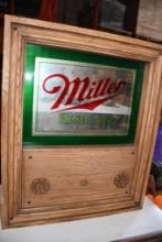 MILLER HIGH LIFE TAP BOX, MIRRORED, 20" X 24"