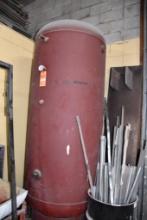 Vertical Air Receiving Tank, Approx. 400 Gallons