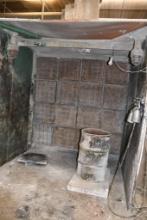OPEN SPRAY BOOTH W/ANSU FIRE SUPRESSION & LIGHTS W/DUCT WORK, MUST PLUG HOLE!!