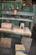 PNEUMATIC PRESS TABLE, 2 BAG, ON A STATIONARY STAND, 46"L X 40"D X 75"H