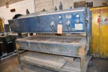 TYLER POWER POD PNEUMATIC PRESS TABLE, ROLLING, 10 BAG, 79"L X 42"D X 69"H