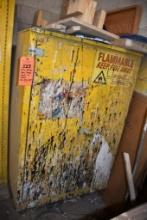 ROLLING FLAMMABLE SAFETY STORAGE CABINET FOR BARRELS, 34"L x 51"D x 56"H